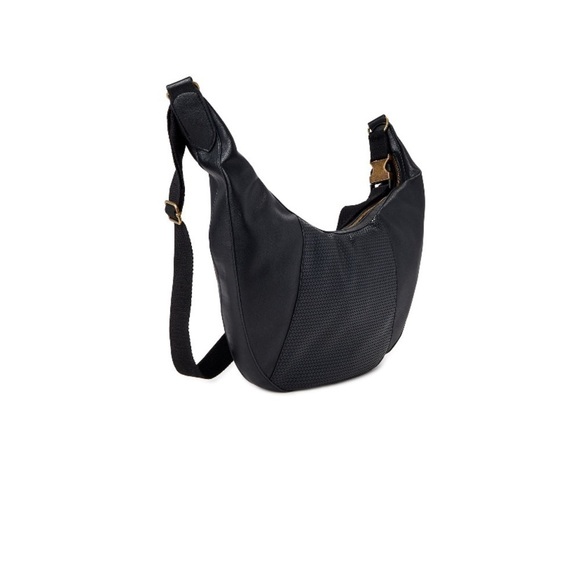 TIME and Tru Women’s Black Marcella Hobo handbag with adjustable strap - Picture 5 of 5